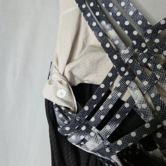 Lululemon Free To Be Wild Tank With Built In Bra Black And Gray Polka Dot Size 6 - Picture 5 of 5
